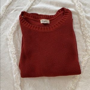 Forever 21 Red sweater with elbow patch